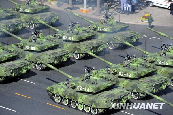 阅兵里的武器有哪些